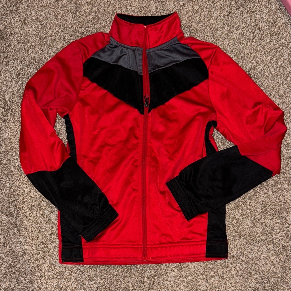 Red and Black Full-Zip Jacket - Picture 1 of 4